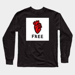 Free Heart Long Sleeve T-Shirt